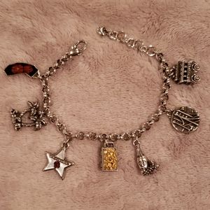 Brighton California State Silver Charm Bracelet